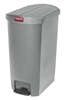 Poubelle Slim Jim Rubbermaid 68 L gris étroit