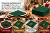 190112 - Serviette papier ouate 38X38 vert sapin paquet de 40