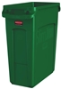 Collecteur Rubbermaid Slim Jim vert 60 litres