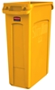 Collecteur Rubbermaid Slim Jim Jaune  87 litres