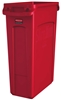 Collecteur Rubbermaid Slim Jim Rouge  87 litres