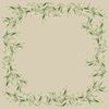 195806 - Surnappe Duni Dunicel foliage 84x84 paquet de 100