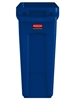 Collecteur Rubbermaid Slim Jim bleu 60 litres