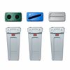 Collecteur Rubbermaid Slim Jim gris 60 litres