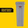 1971259 - Collecteur Rubbermaid Slim Jim beige 60 litres