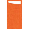 Pochette couvert Sacchetto Duni sun orange