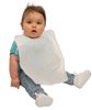 Bavoir jetable bébé ouate blanc 24gr/m2 petit modèle les 1000