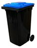 Conteneur poubelle 2 roues 240L bleu