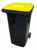 Conteneur poubelle 2 roues 240L jaune