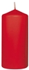 Bougies ronde rouge 100X50 mm Duni
