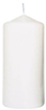 Bougie cylindrique blanche Duni 100X50 mm colis de 60