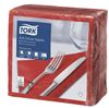 Serviette papier Tork rouge cerise 39x39 3 plis colis de 1200