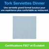 Serviette papier Tork 39x39 2 plis bleu ciel colis de 1800
