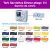 Serviette papier Tork 39x39 2 plis bleu ciel colis de 1800