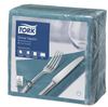 Serviette papier Tork 39x39 2 plis bleu pétrole colis de 1800