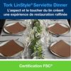 Serviette Tork Linstyle dinner cacao les 50