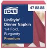 478885 - Serviette Tork Linstyle dinner bordeaux les 700