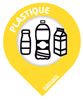 Tri selectif lot de 10 étiquettes déchets plastique