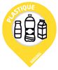 Tri selectif lot de 50 étiquettes déchets plastique