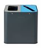 Poubelle tri sélectif Venus 2x12L anthracite