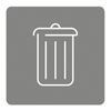 Aimant tri sélectif gris pour autres déchets 45x45 mm