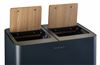 Poubelle tri sélectif Venus signature anthracite 2x40L