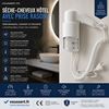 506201 - Seche cheveux hotel prise rasoir 1200 W