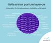 Grille urinoir parfum lavande