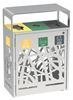 51446 - Poubelle de tri sélectif calibrée Cybel Extrême 3x60L inox