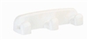 Patere 3 tetes plastiques blanc