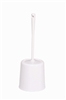 Porte balayette WC a poser plastique blanc