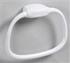 Porte serviette anneau plastique blanc