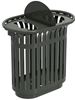 51814 - Poubelle tri sélectif extérieur Tulipe totem + couvercles 2x60L vert olive