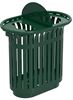 51815 - Poubelle tri sélectif extérieur Tulipe totem + couvercles 2x60L vert mousse