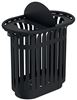 51816 - Poubelle tri sélectif extérieur Tulipe totem + couvercles 2x60L gris manganèse