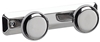Patere 2 tete ronde chrome