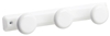 Patere 3 tete ronde blanc