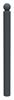 Potelet boule 76mm anthracite