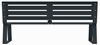 Banc en metal antracite 