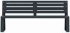 Banc en metal antracite 