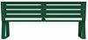 Banc en metal vert