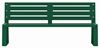 Banc en metal vert