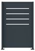 Cache conteneurs metal 2 panneaux