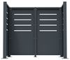 Cache conteneurs metal 3 panneaux