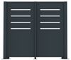 Cache conteneurs metal 3 panneaux