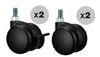 Kit roulettes pour station desinfection des mains JVD