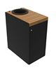 Poubelle de tri selectif 65L Alitri marron