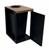Poubelle de tri selectif 90L Alitri marron