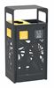 Poubelle de tri sélectif Cybel 2x60L anthracite 