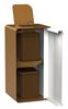 54256 - Poubelle de tri sélectif 2X10L biodéchets Cubatri blanc